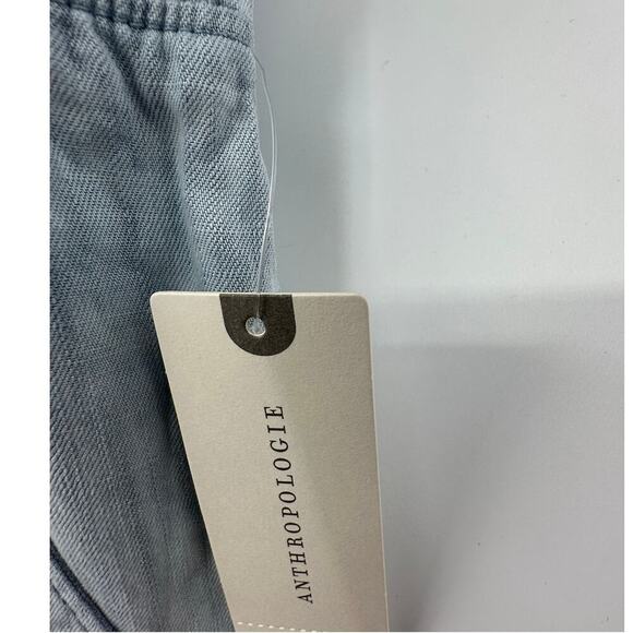 Cloth & Stone Anthropologie Blue Lyocell Tie-Dyed Chambray Joggers Women's Sz M - Picture 6 of 10